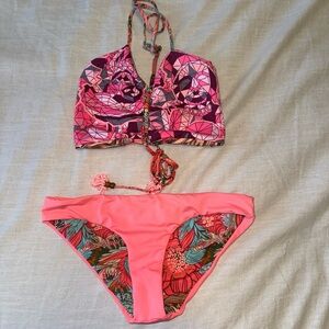 Maaji Colorful Reversible Geometric Bikini Set